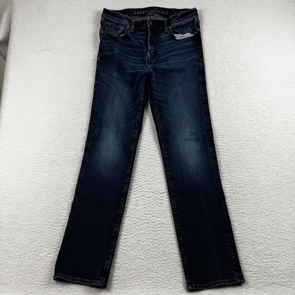 American Eagle Outfitters‎ Jeans Mens 32X34 Blue Original Straight Denim Stretch
